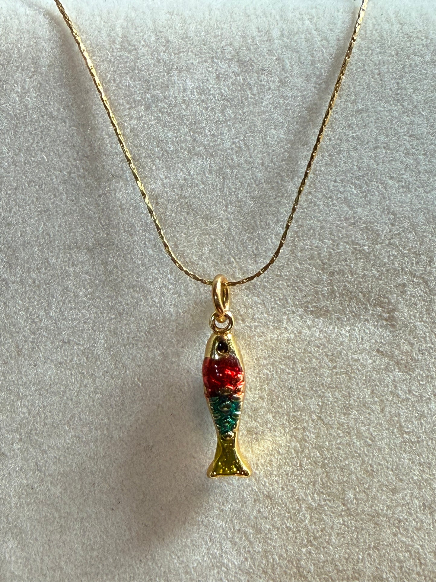 Multi Color Fish Necklace