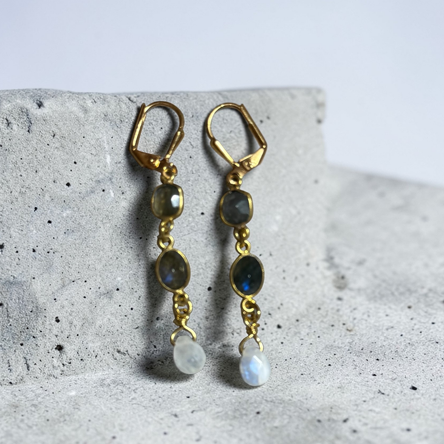 Labradorite & Moonstone Earrings
