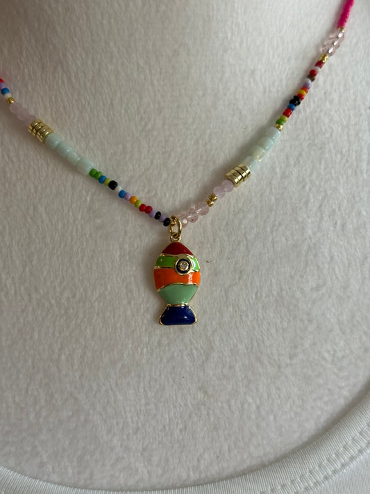 Rainbow Fish & Necklace
