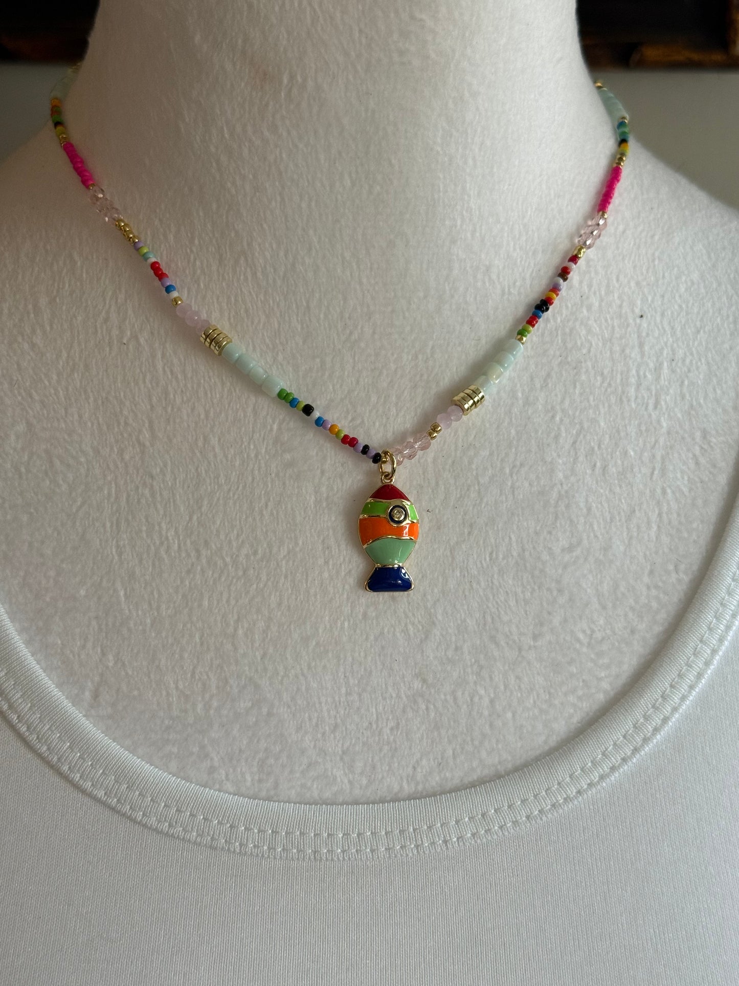 Rainbow Fish & Necklace